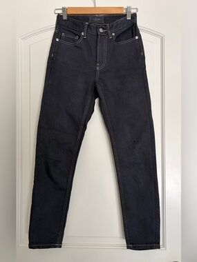 Everlane Women’s High Rise Skinny Jeans in Black with Contrast Stitching